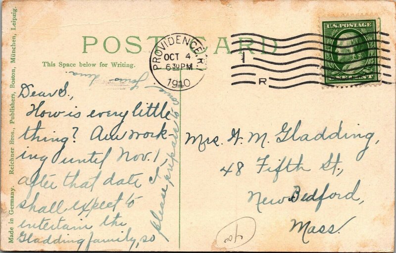 Vtg Providence Rhode Island RI Westminster Street View 1910 Postcard