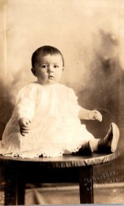 Real Photo Young Child Posing Laura Esther Eberle Gresham Oregon