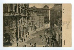 497038 Croatia Rijeka FIUME Ciotta street advertising Vintage postcard