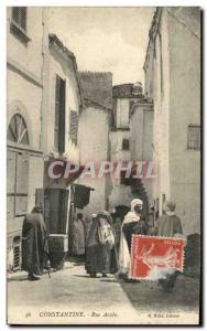 Postcard Old Constantine Algeria Arab Street