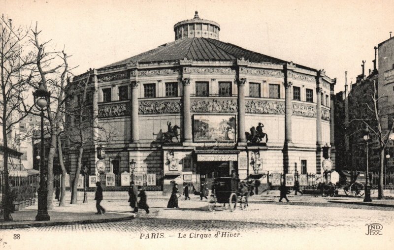 Vintage Postcard 1910's View of Le Cirque d'Hiver Circus Paris France