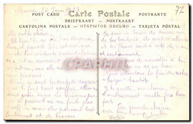 Old Postcard Meaux Old Eveche Cabinet Bossuet