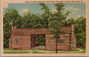 Miller/Kelso Residence New Salem State Park Lincolns New Salem IL Postcard PC373