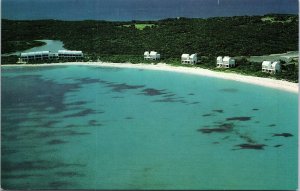 VINTAGE POSTCARD THE QUARTER-MILE BEACH AT COVEASTLES RESORT ANGUILLA BWI