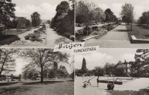 Hagen Funckepark German Park Real Photo Old Postcard