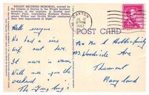 Postcard MONUMENT SCENE Dayton Ohio OH AR0676