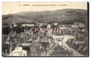 Arbois Old Postcard Panoramic View from the belltower The trunnion