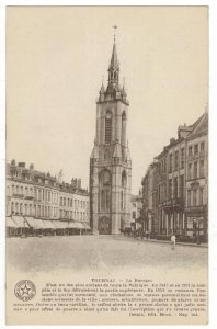 Postcard Belgium 1910 Tournai Belfry Bell Tower Architecture