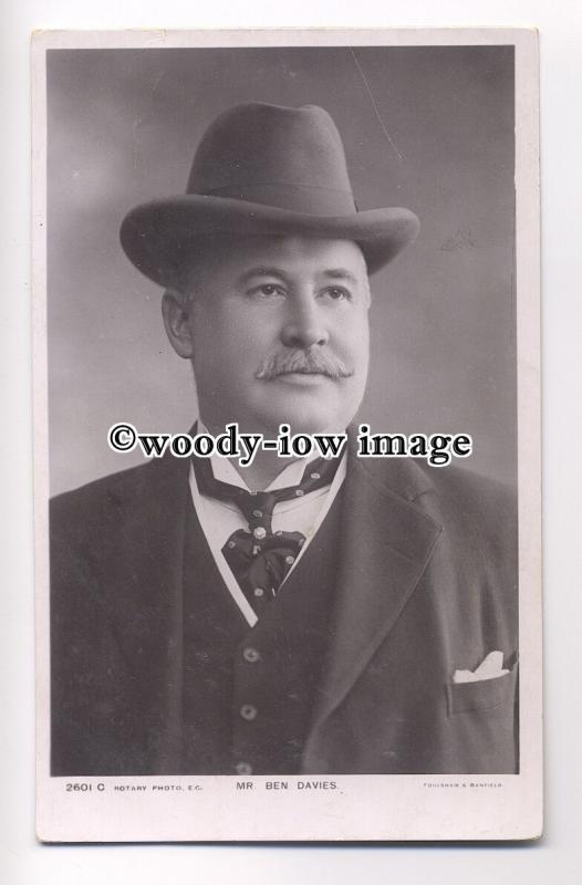 b0645 - Stage Actor - Mr. Ben Davies - postcard