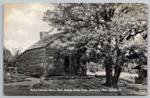 New Salem  Illinois  Berry-Lincoln Store  New Salem State Park  Postcard