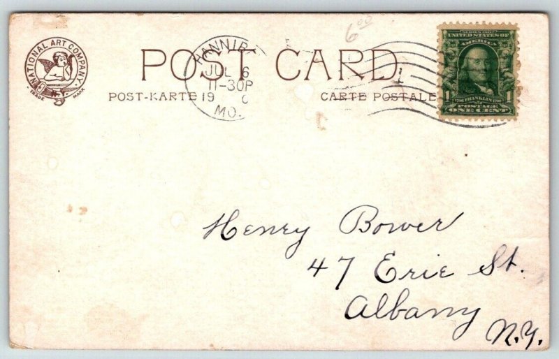 1906  Missouri  State Girl    Postcard