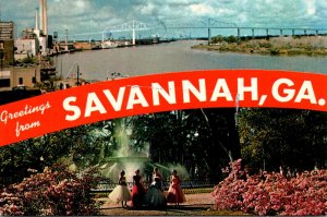 Greetings From Savannah Georgia Split View
