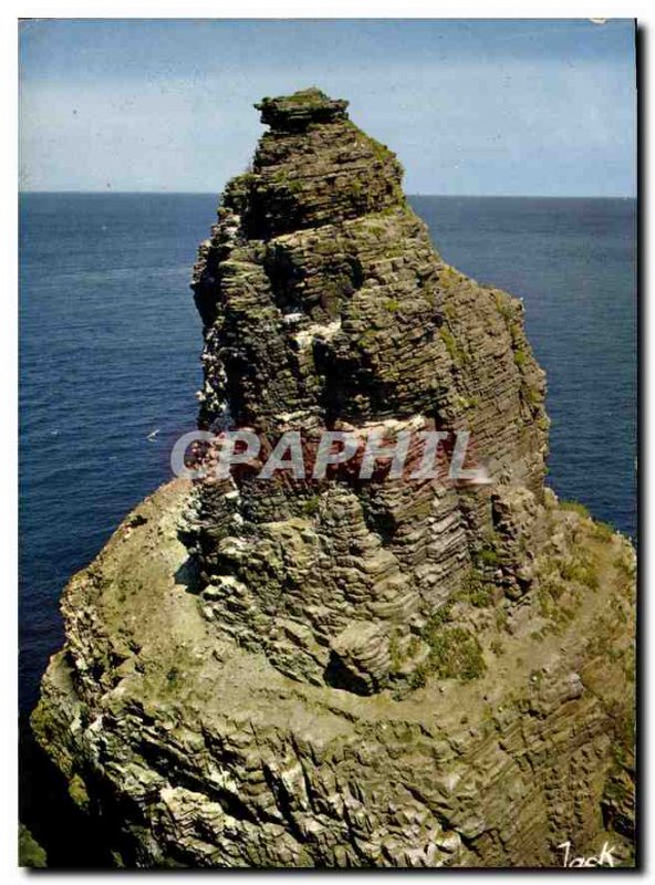 Postcard Modern Colors of Brittany Cape Frehel Fauconniere large reserve of s...