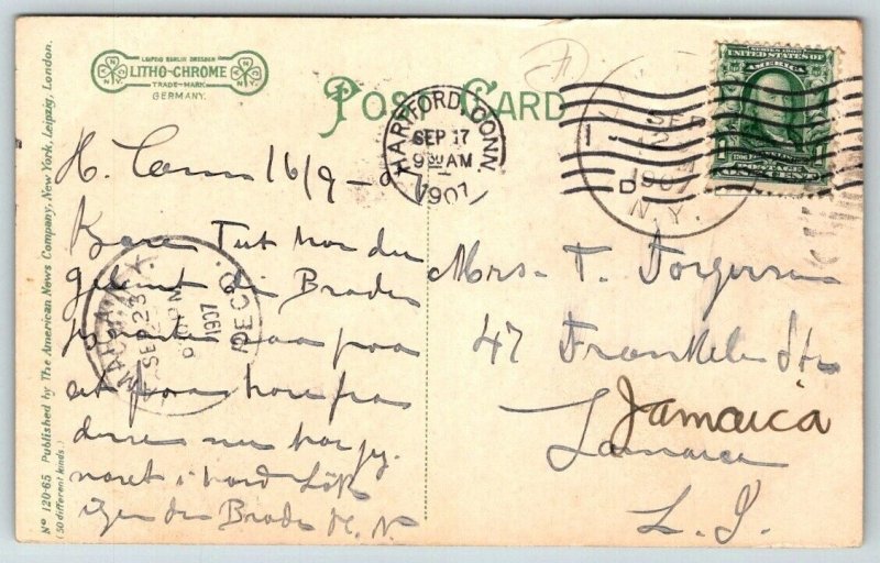 1907  Cork  Ireland  Monkstown on the River  Postcard