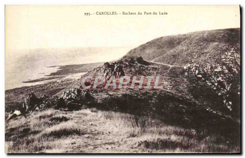 Old Postcard Carolles Rochers du Port du Lude