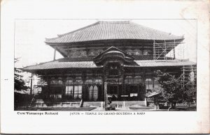 Japan Temple of the Big Buddha in Nara Vintage Postcard C216