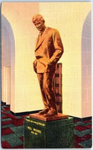 M-47163 Will Rogers 1879-1935 Bronze Statue by Jo Davidson Claremore Oklahoma