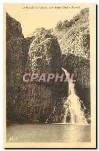 Old Postcard The highlight of Waterfall near Saint Flour Cantal