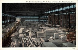 Bloomington Indiana IN Hoadley Cut Stone Mill Vintage Postcard