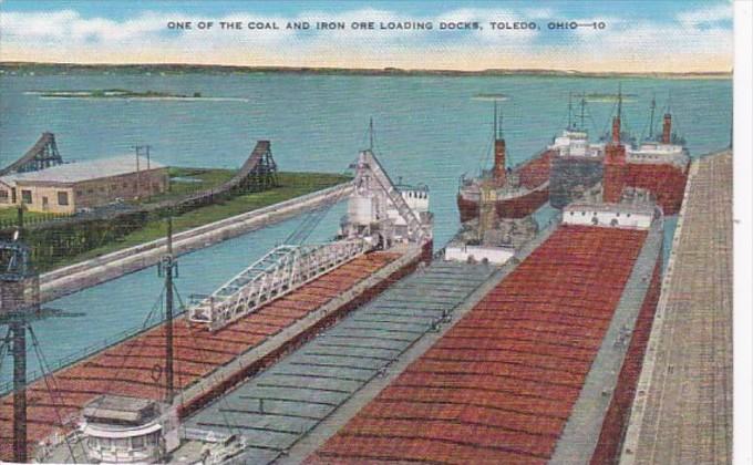 Ohio Toledo One Of The Coal and Iron Ore Laoading Docks