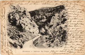 CPA OLLIOULES Intérieur des Gorges (411287)