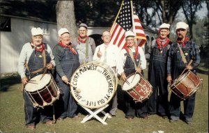 Mt Pleasant Iowa IA Fife and Drum Band Army 1950s-60s Postcard