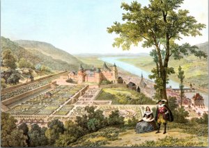 Postcard Germany Heidelberg - Palatine Garden c. 1620 by Verhas