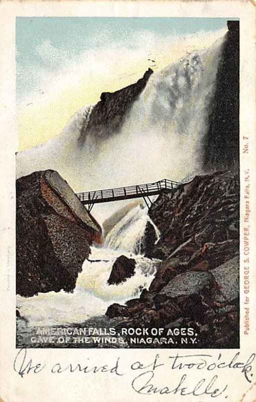 American Falls, Rock of ages, Cave of the winds Niagara Falls 1905 