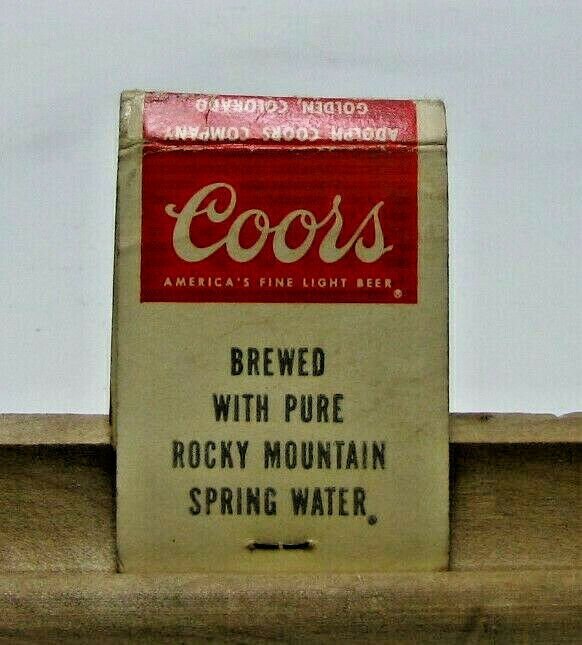 Coors America's Fine Liight Beer Vintage Matchbook Cover 