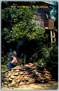 Vtg Phil Campbell Alabama AL Old Watermill Franklin County View Old Postcard