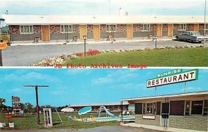 NY, West Athens, New York, Sunrise Motel, Multi-View, Dexter Press No 4211-C