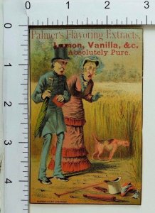 Palmer's Falvoring Extracts Old Couple Finds Young Couple's Clothes Dog  F62