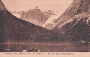 Emerald Peak Lake Field Canadian Pacific Railway Old Postcard