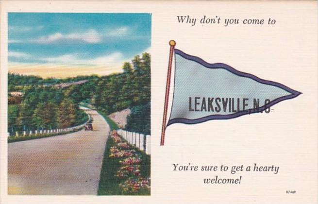 North Carolina Leaksville Why Don't You Come Pennant Series