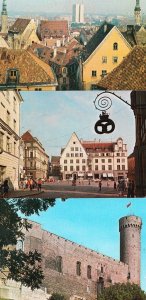 Russian Russia Village Tallinn 3x First Day Covers Photo Stamp Rare Postcard s
