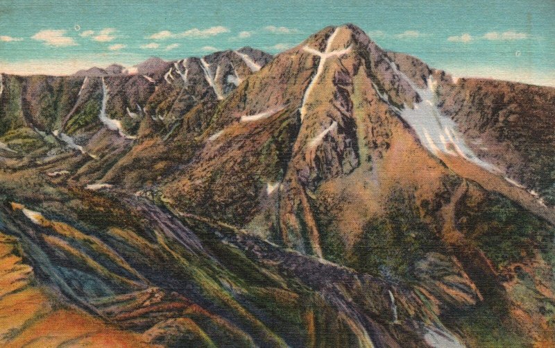 Vintage Postcard Mountain of Holy Cross Peaks Trails Colorado Sanborn Souvenir