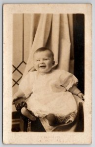 RPPC New Glarus Wisconsin Adorable Baby Fhautschy Studio Postcard H23