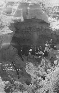 Mellette County SD Badlands Men & Woman Real Photo Postcard