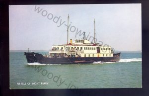 f2307 - British Rail Car Ferry - Farringford (Yarmouth /Lymington) - postcard
