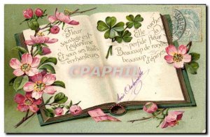 Old Postcard Fantasy Flowers