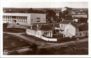 postcard rppc Morocco - Port Lyautey - Town and Social Hall