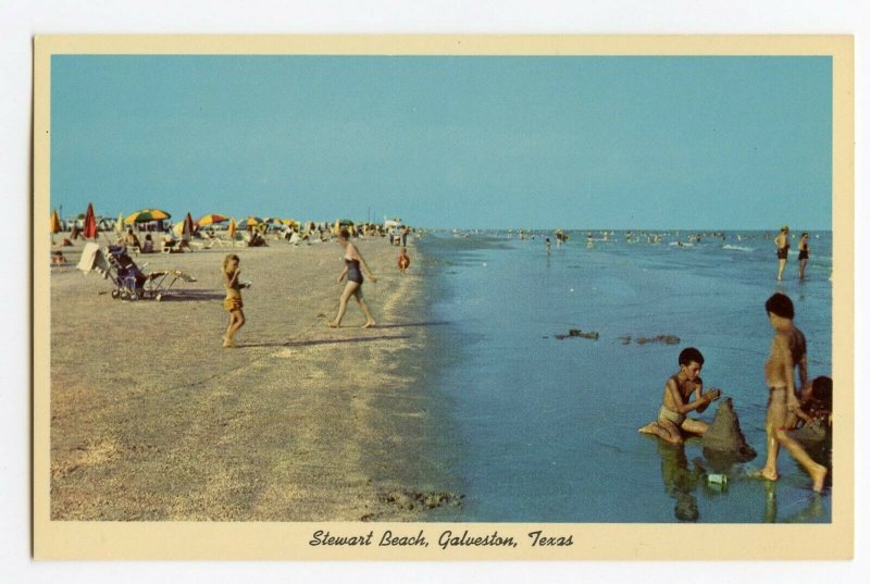 Postcard Stewart Beach Galveston Texas Standard View Card 