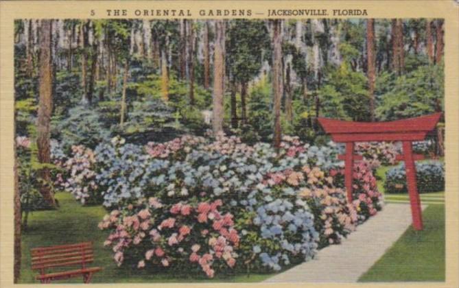 Florida Jacksonville The Oriental Gardens 1941 Curteich