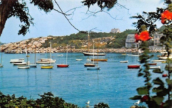 Rockport Harbor in Rockport, Massachusetts and Headlands from Bearkin Neck.