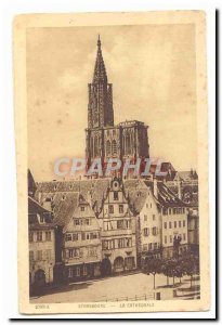 Strasbourg Old Postcard The cathedral