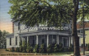 Home of Kay Kyser - Rocky Mount, North Carolina NC Postcard