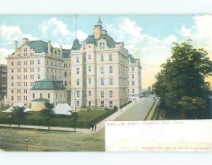 Unused Pre-1907 ST. LUKE'S HOSPITAL New York City NY n5144