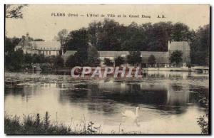 Flers - L & # 39Hotel Hall and the Grand Etang - Old Postcard