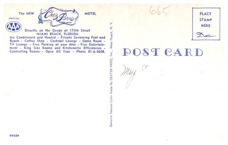 Florida  Miami Beach   Chex Paree