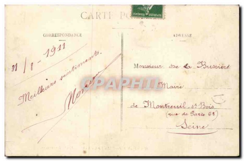 Marigny le Chatel Old Postcard Kindergarten